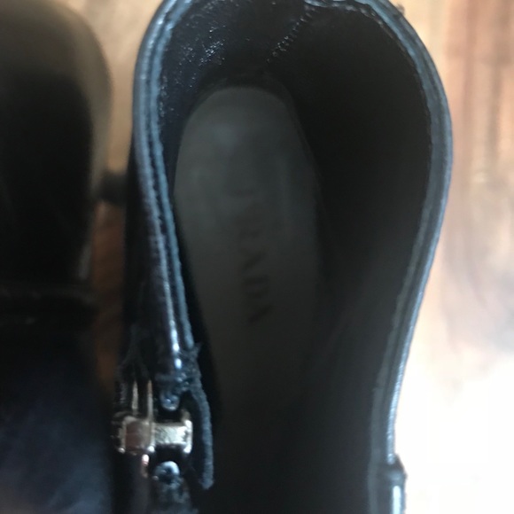 PRADA ankle black booties sz EU 36 US 6 - Picture 8 of 8